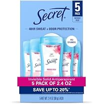 Amazon | シークレット デオドラント 5個セット パウダーフレッシュ